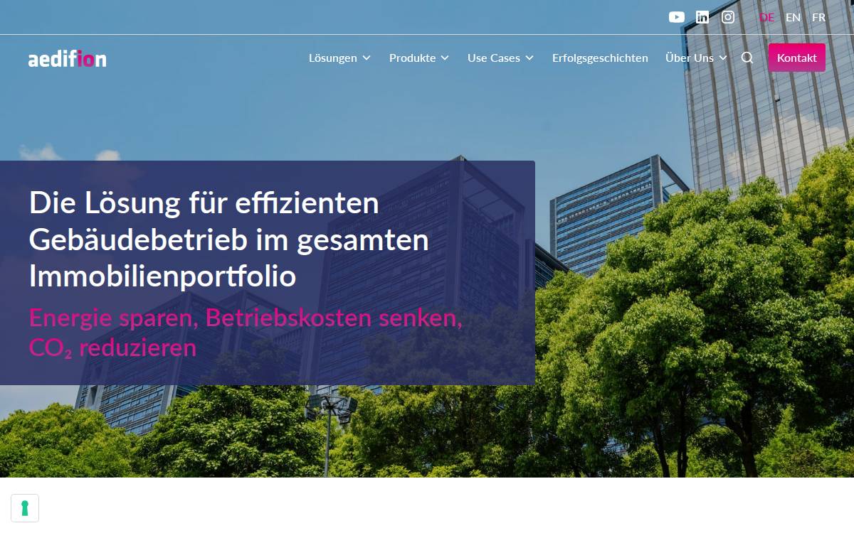 AEDIFION website preview