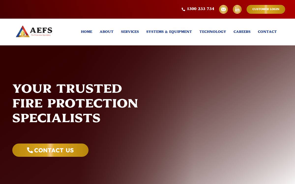 Aefs website preview
