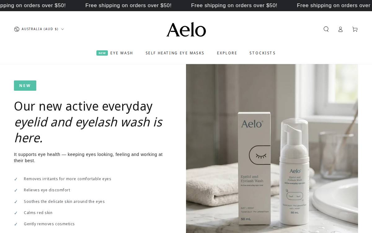 Aelo website preview