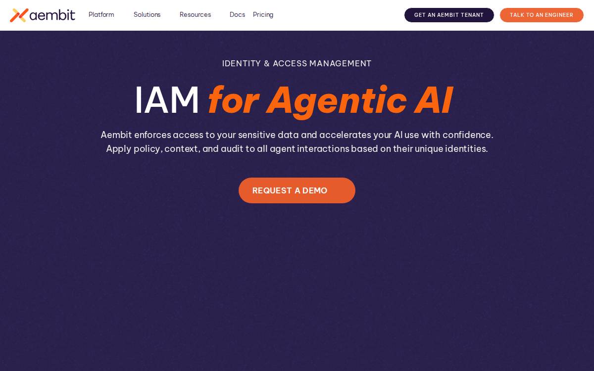 Aembit website preview