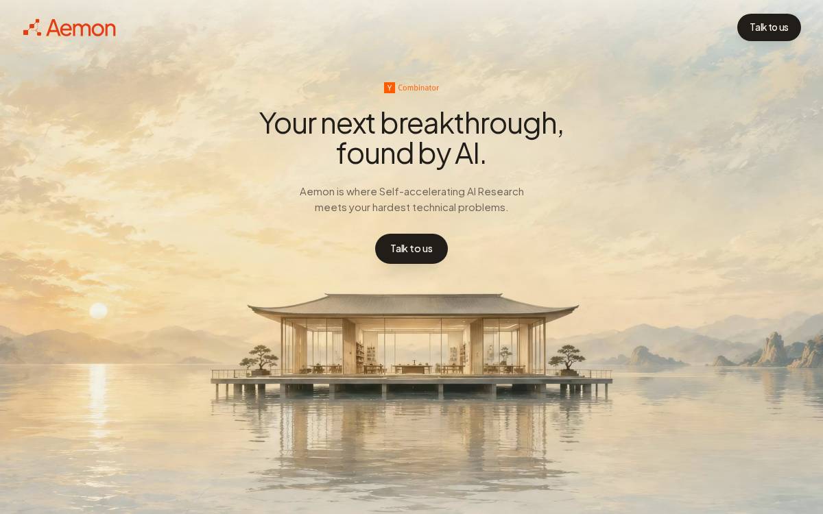 Aemon website preview