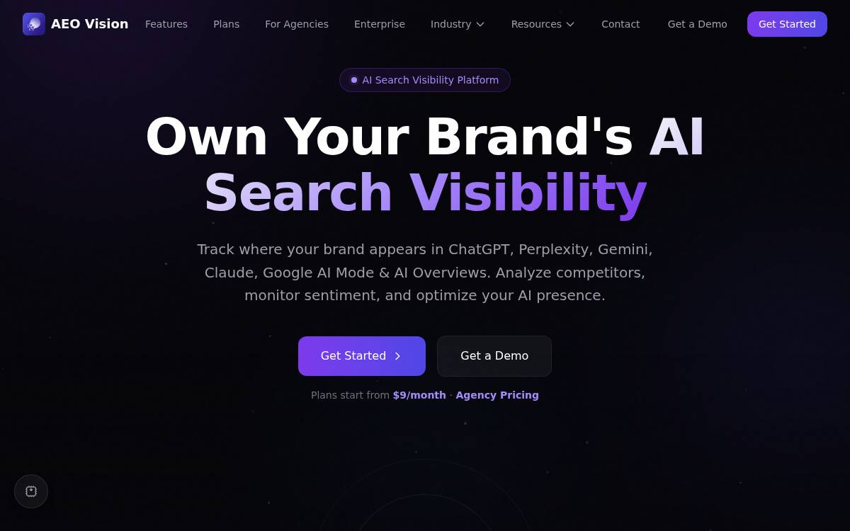 AEOVision website preview