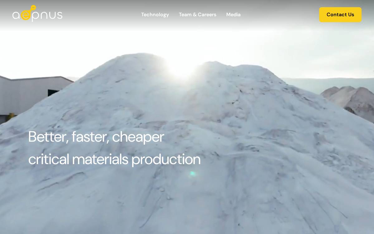 Aepnus website preview
