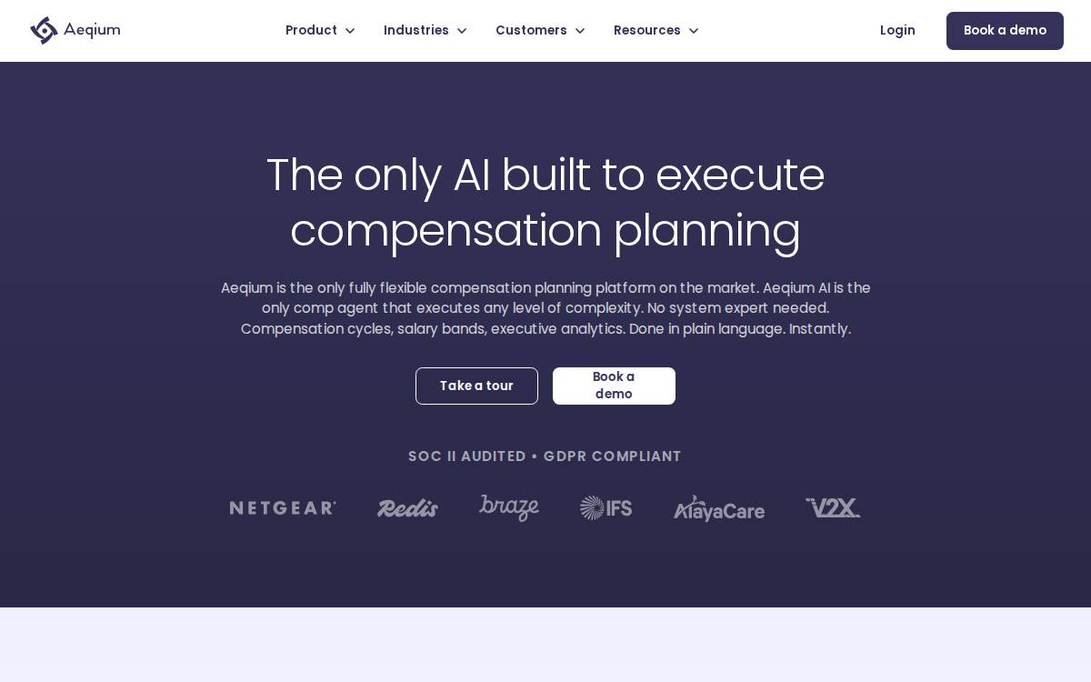 Aeqium website preview