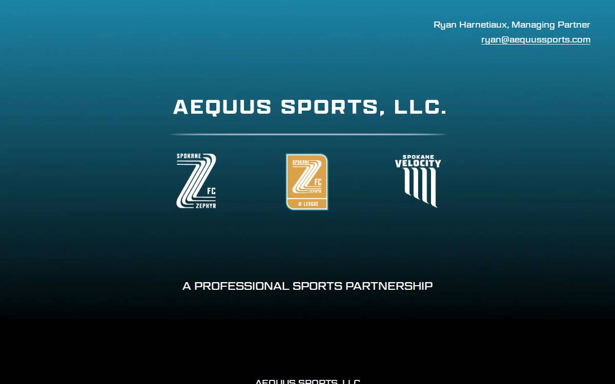 Aequus Sports website preview