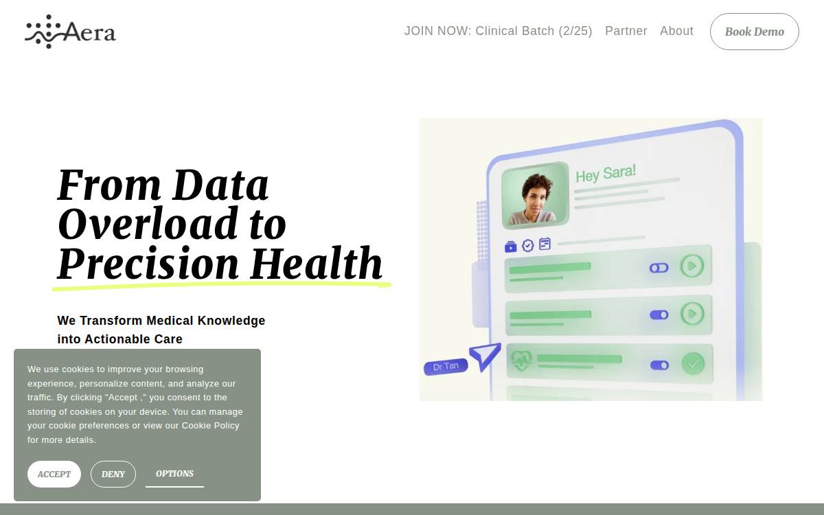 Aera website preview