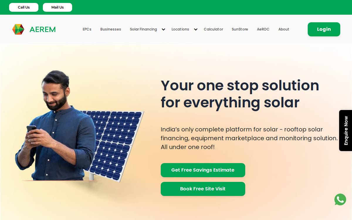 Aerem website preview