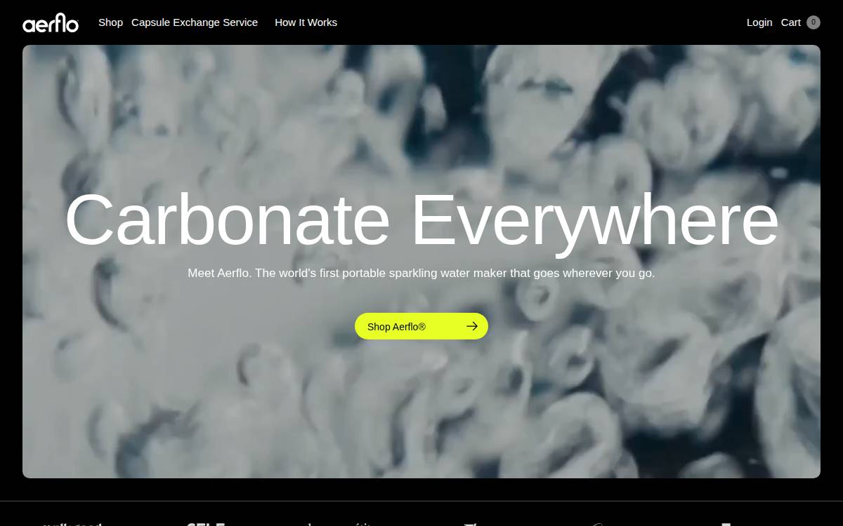 Aerflo website preview