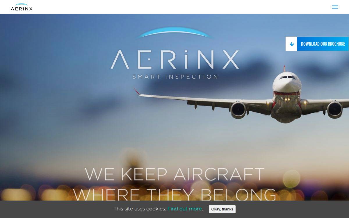 AerinX website preview