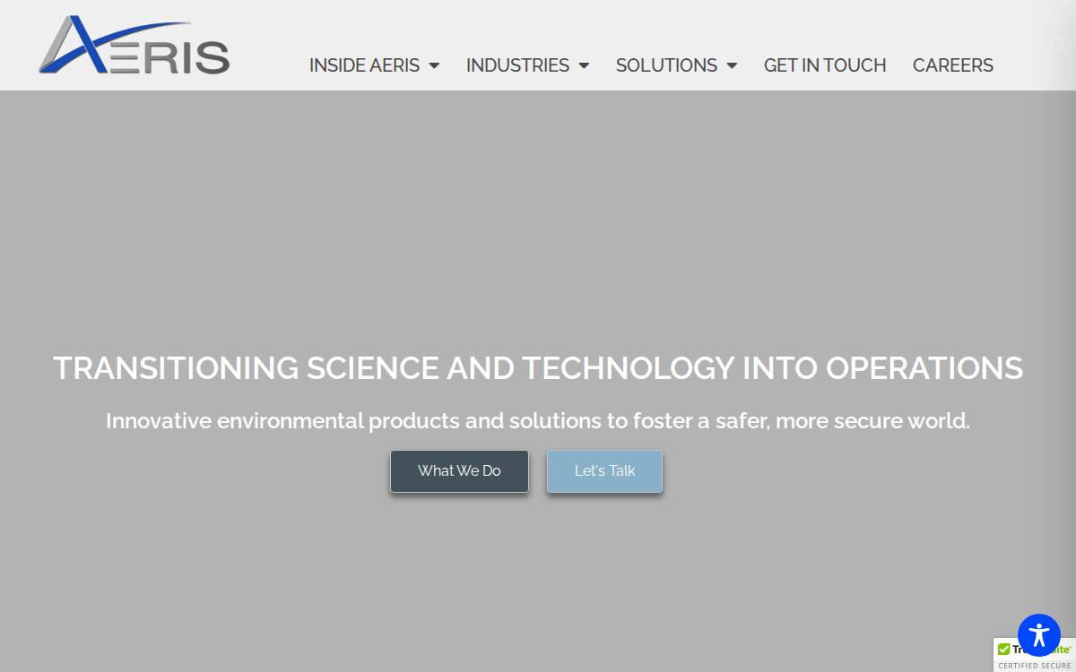 AERIS LLC website preview