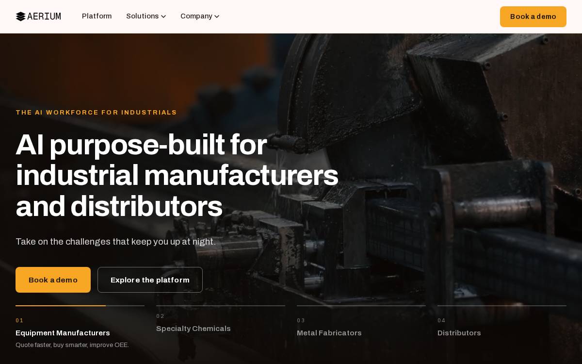 Aeriumhq website preview