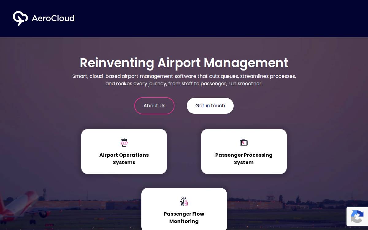 Aerocloud Systems website preview