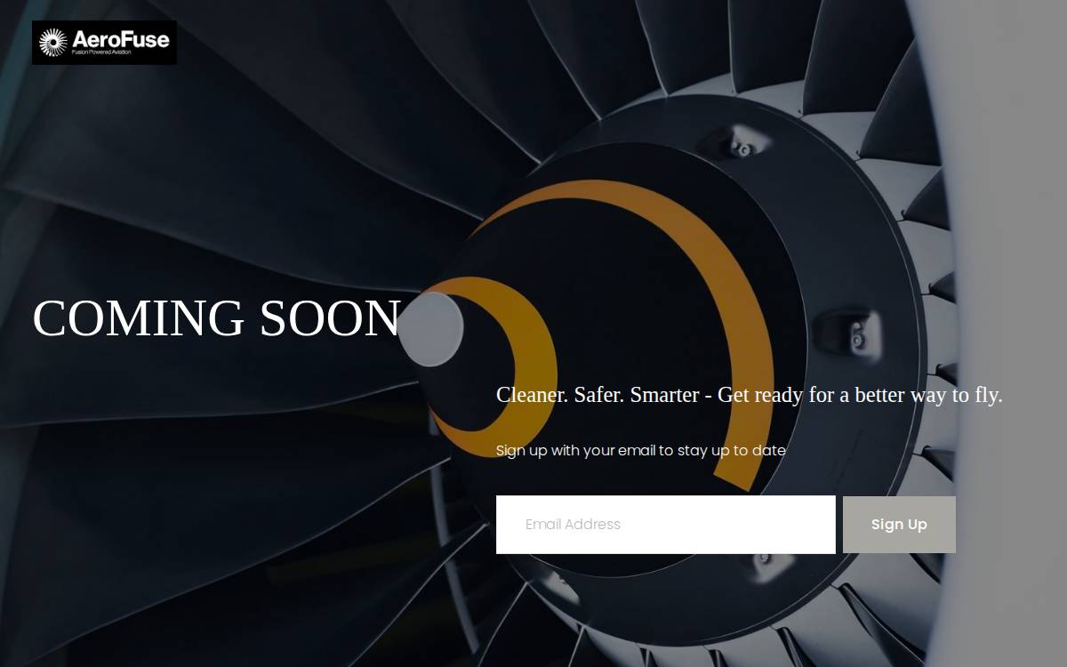 Aerofuse website preview