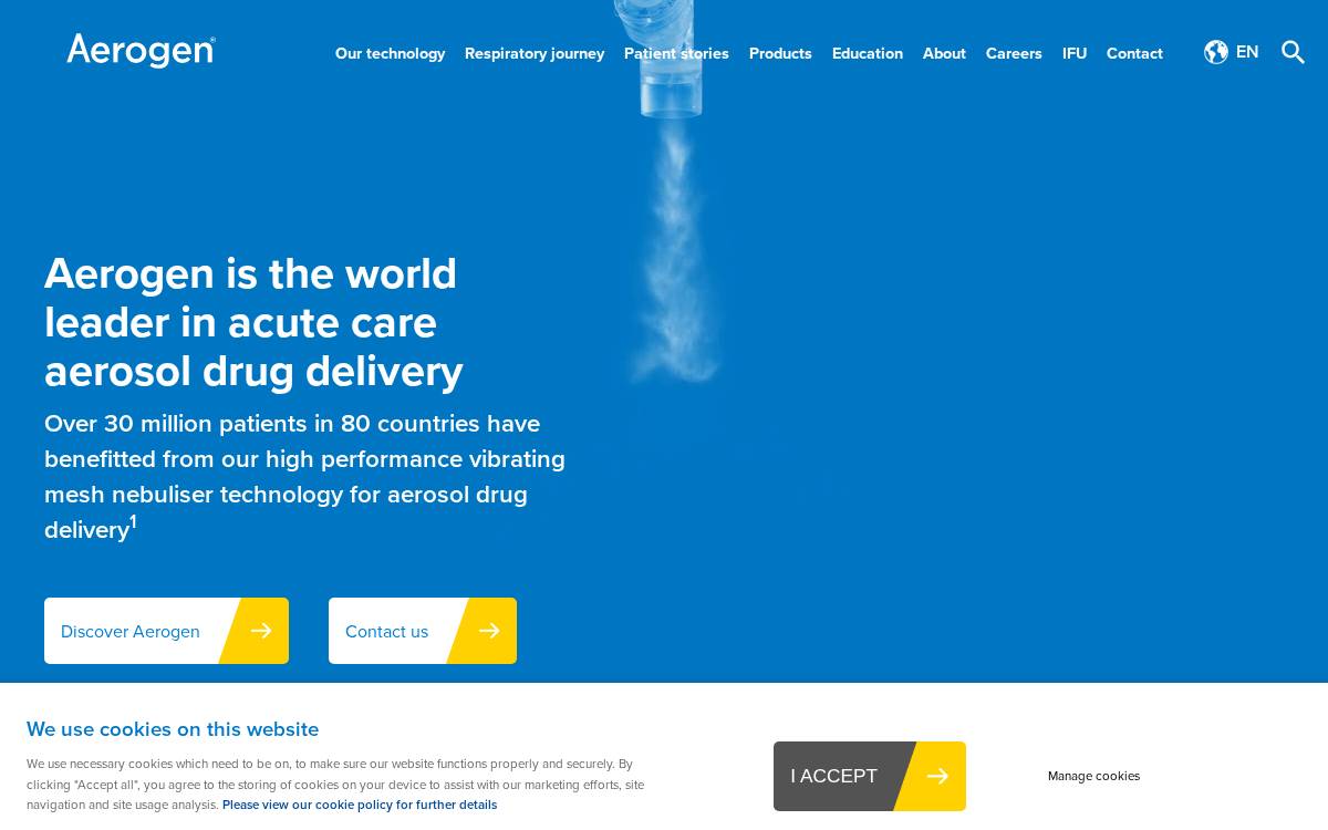 Aerogen website preview
