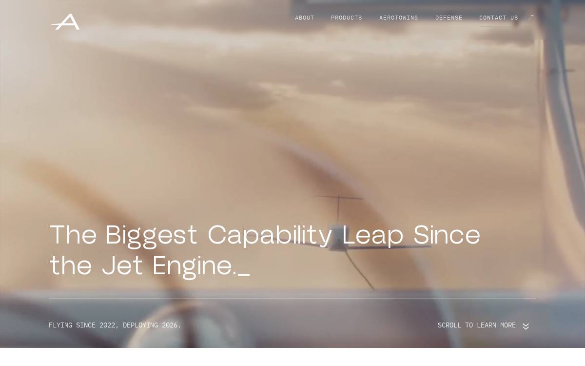 Aerolane website preview
