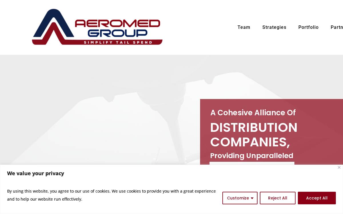 AeroMed Group website preview
