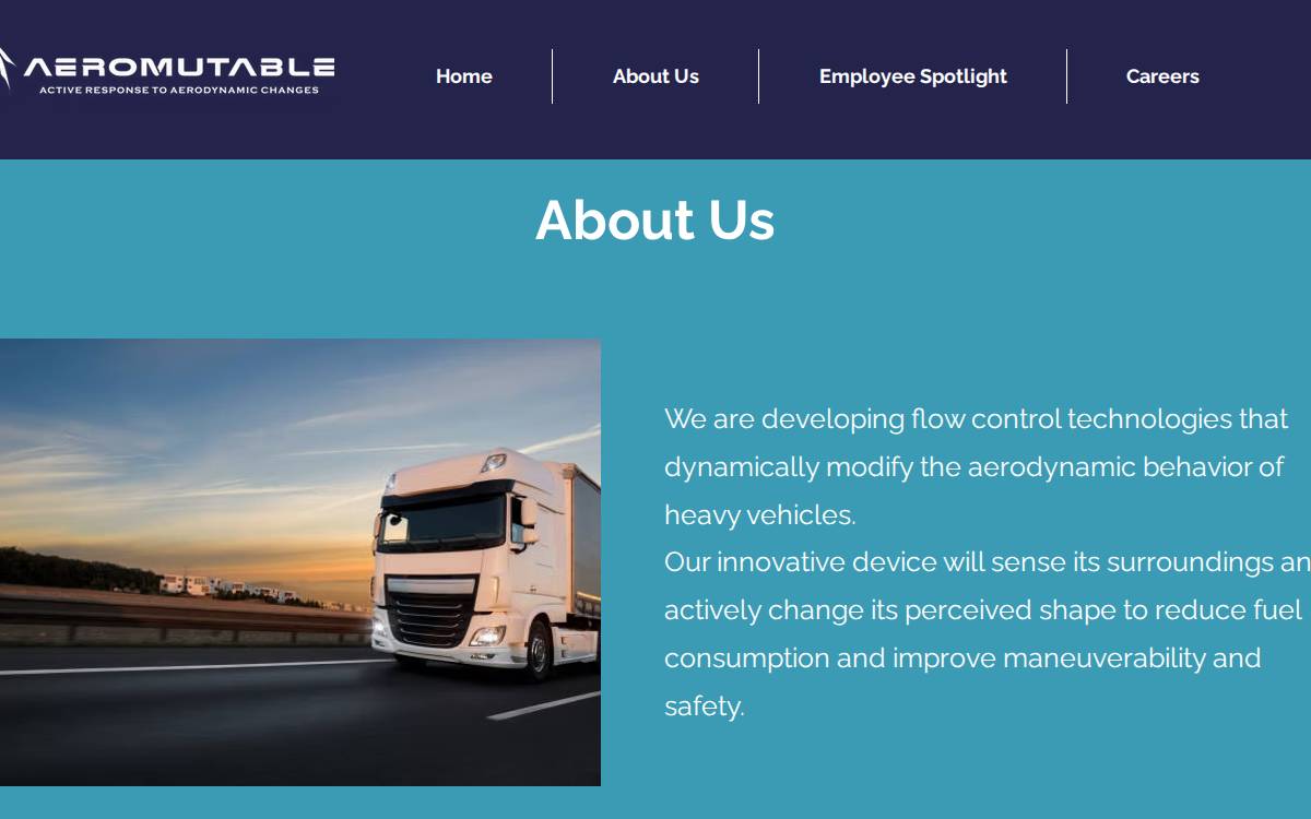 Aeromutable website preview