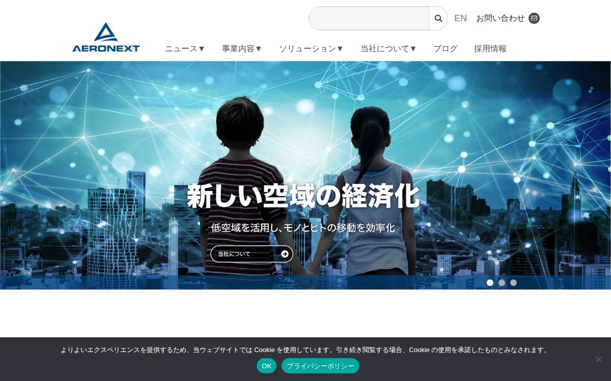 AeroNext website preview