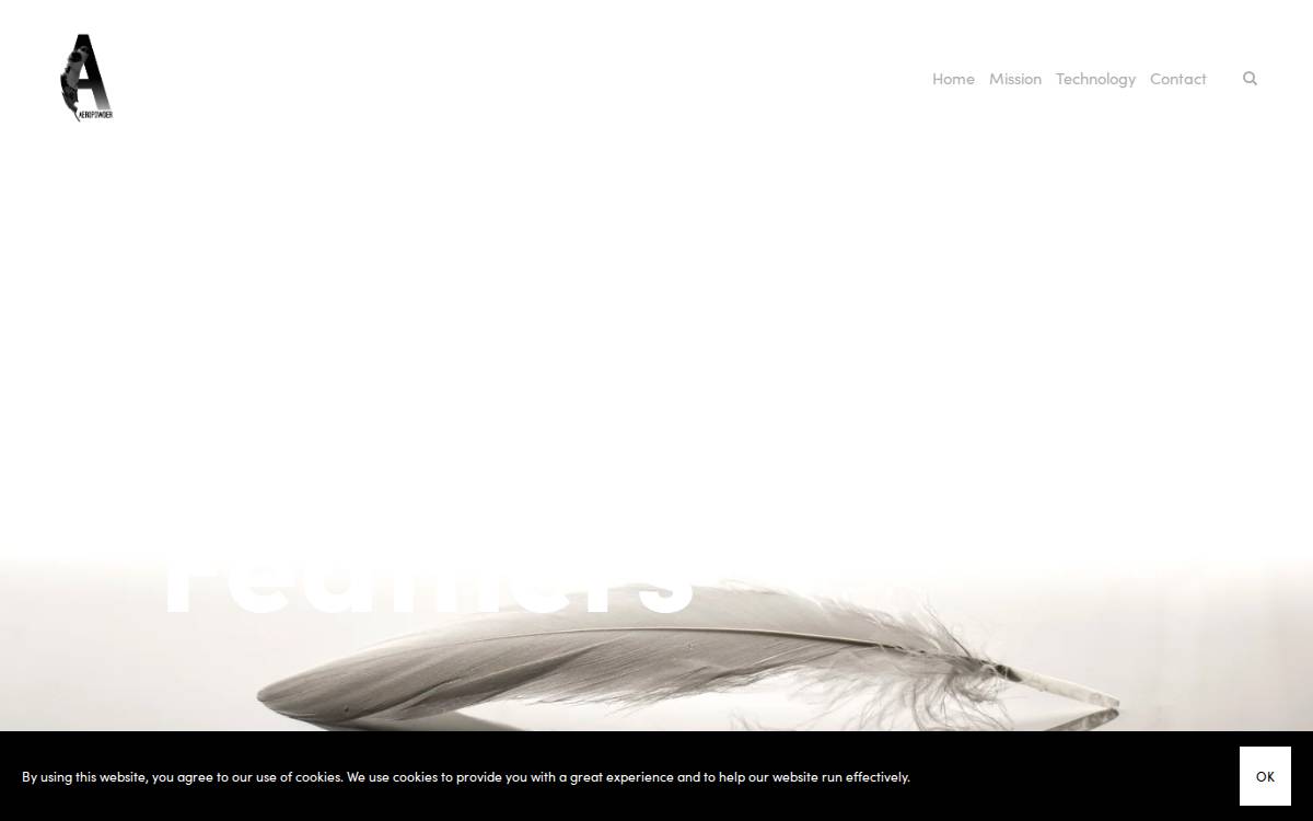 Aeropowder website preview