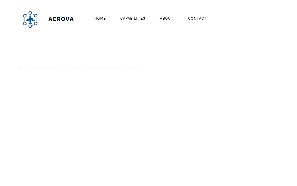 Aerova website preview