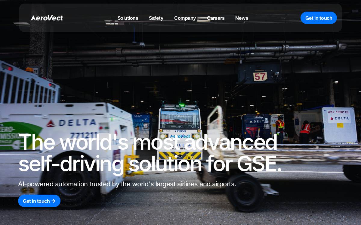AeroVect website preview