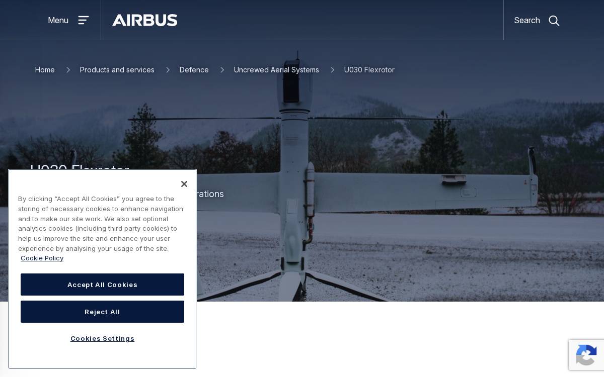 Aerovel website preview