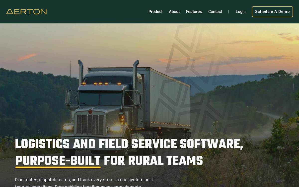 Aerton website preview