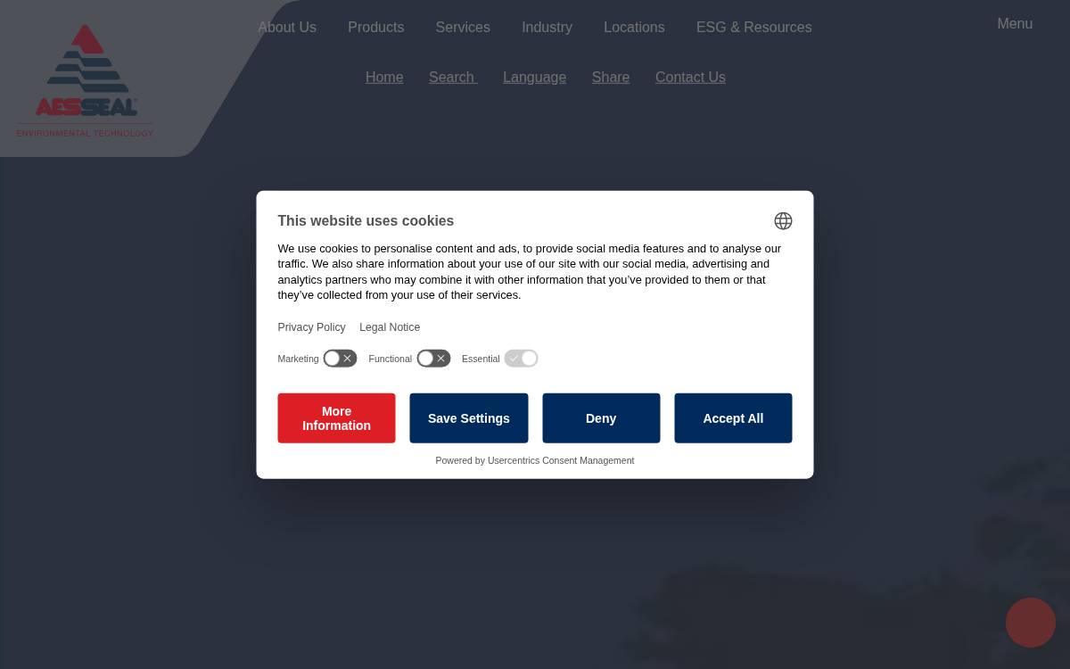 AESSEAL website preview