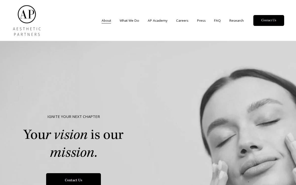 Aesthetic Partners website preview