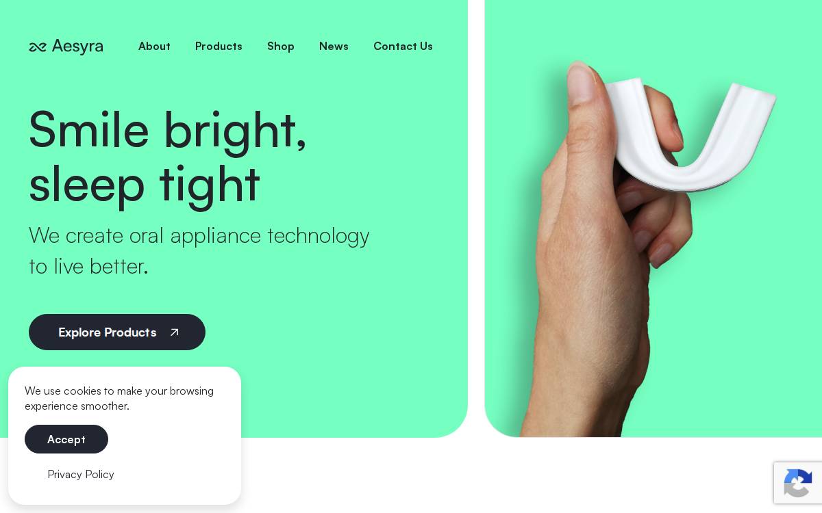 Aesyra website preview