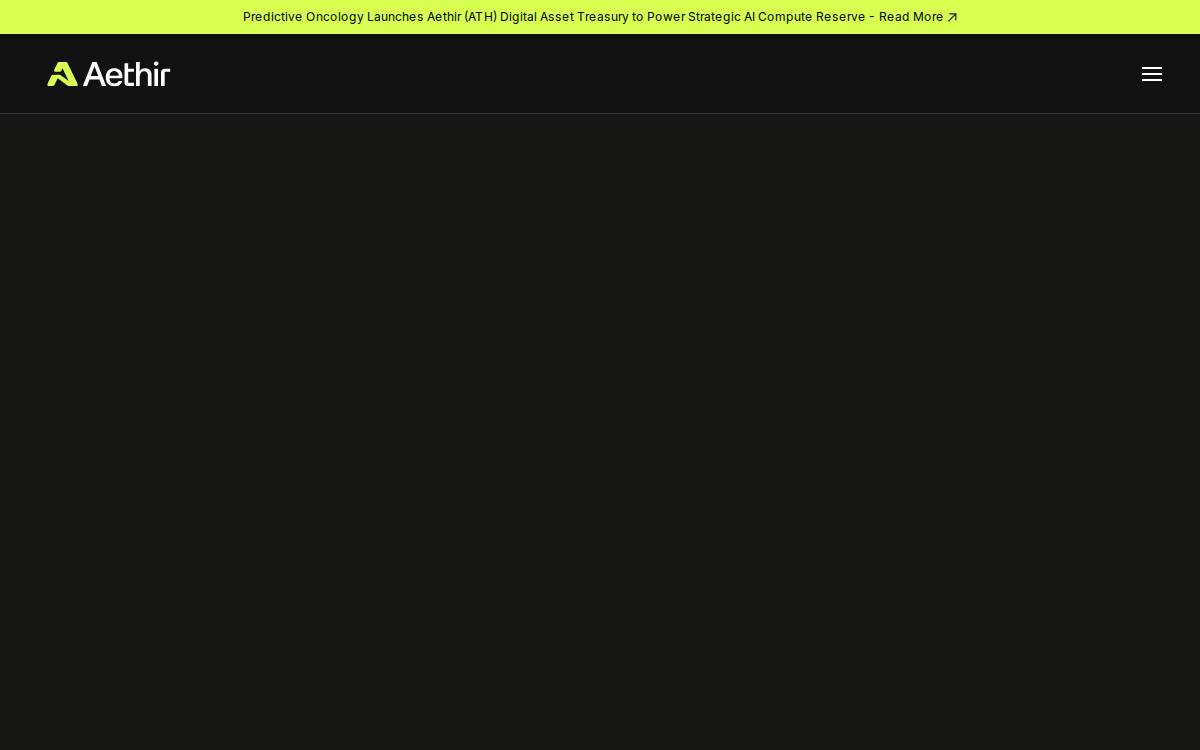 Aethir Compute website preview