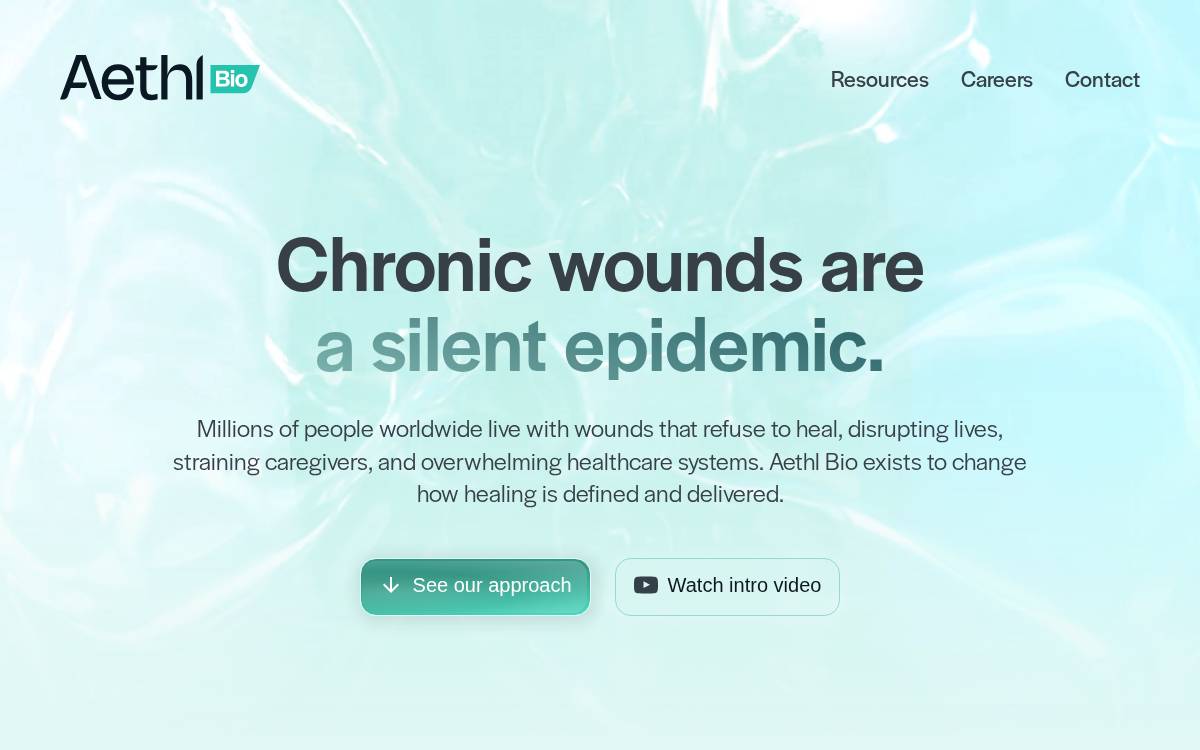 Aethl Bio website preview