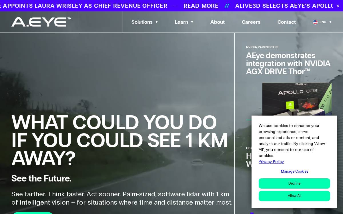 AEye website preview