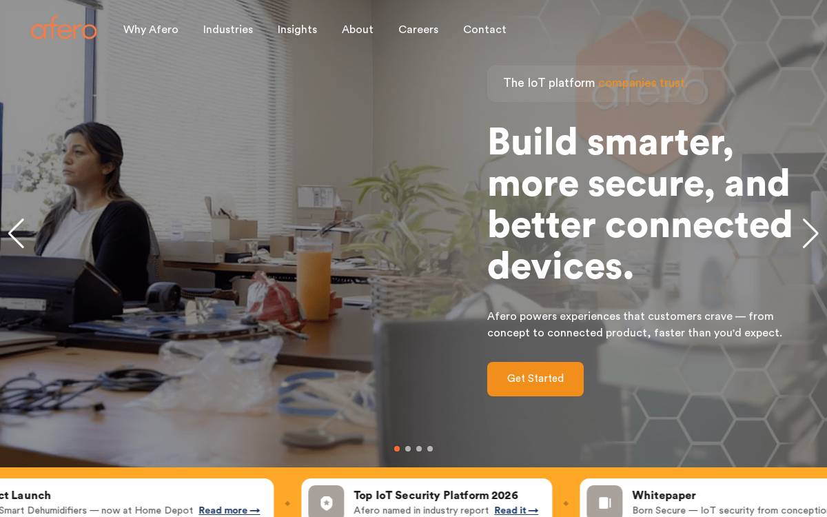 Afero website preview