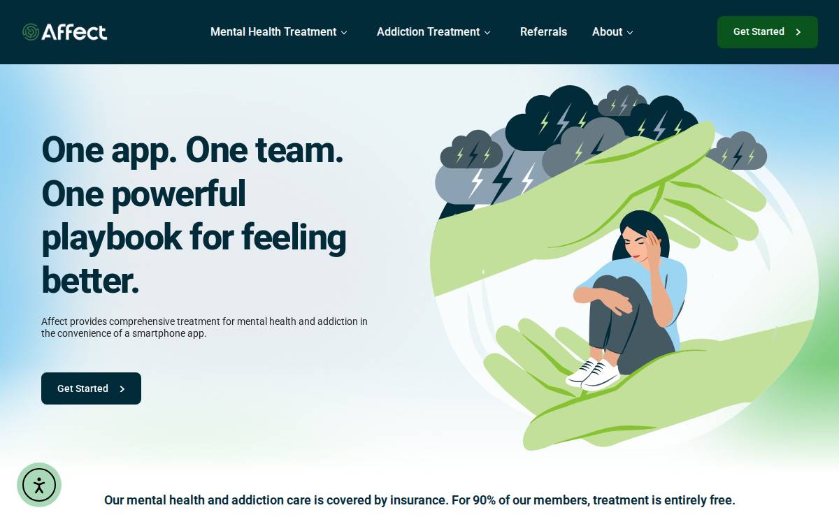 Affect Therapeutics website preview