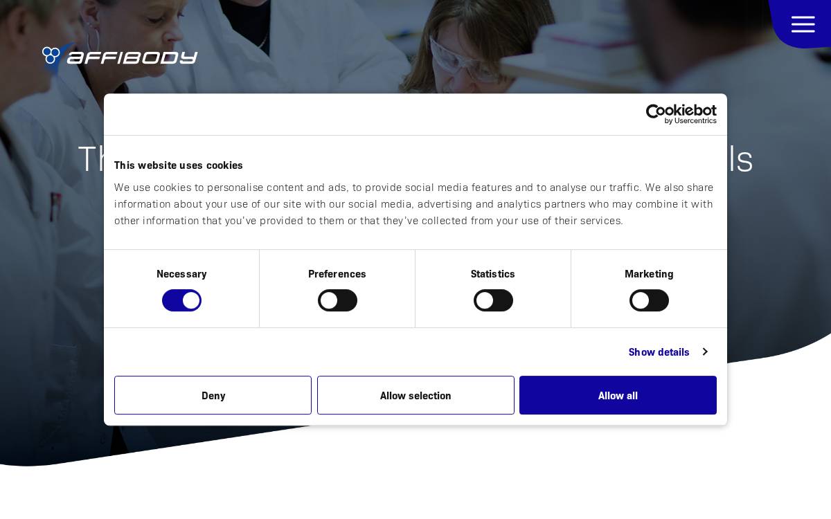 Affibody AB website preview