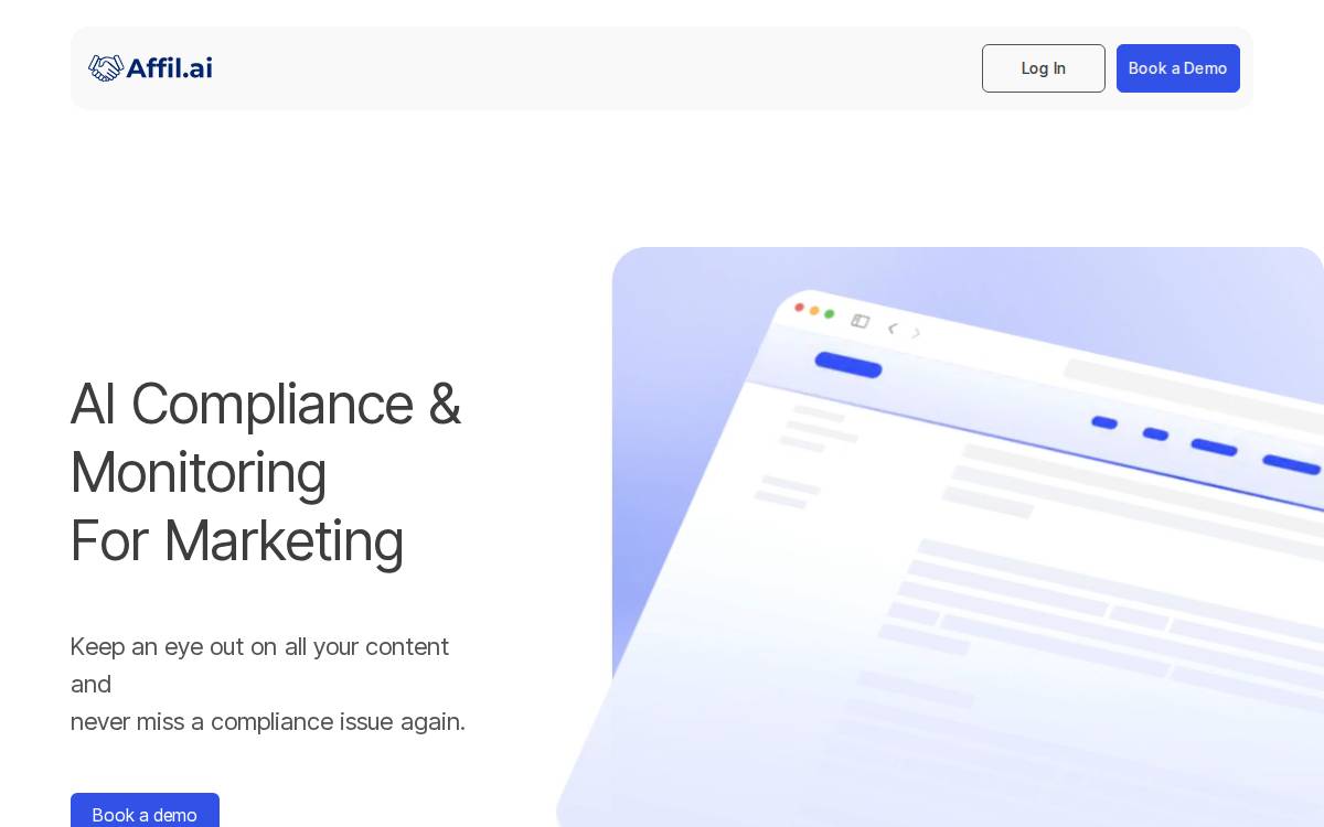 Affil.ai website preview