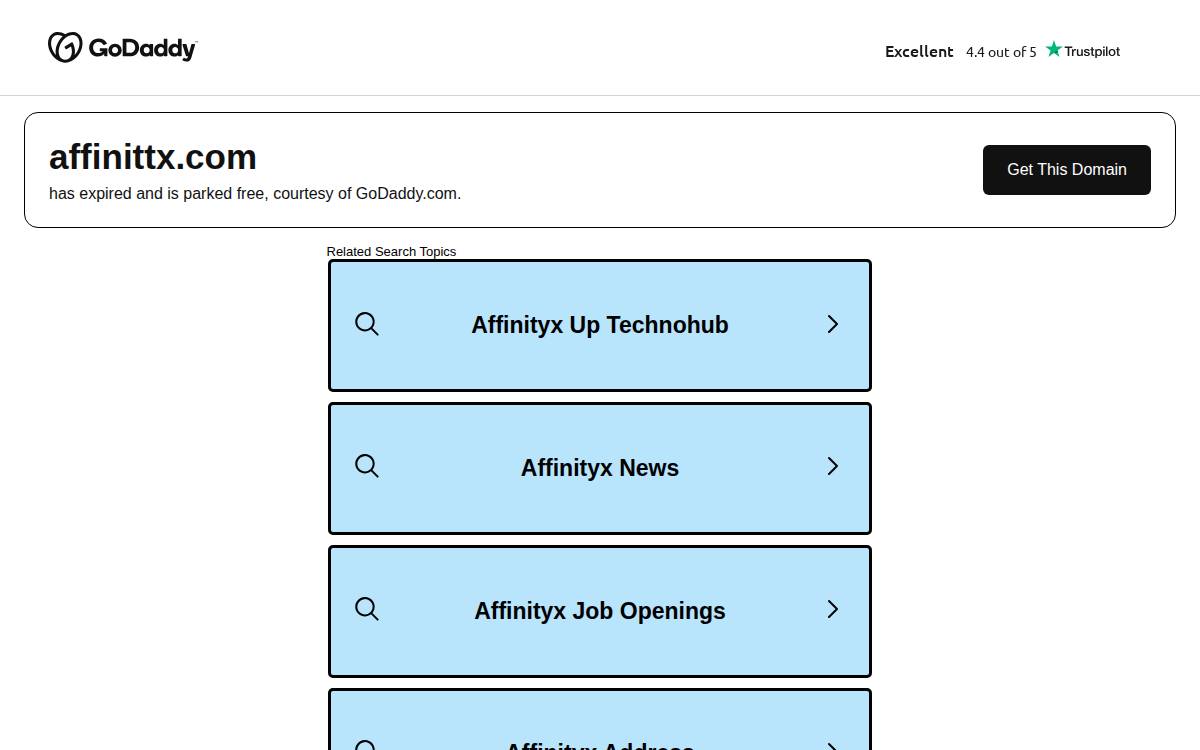 Affini-T website preview