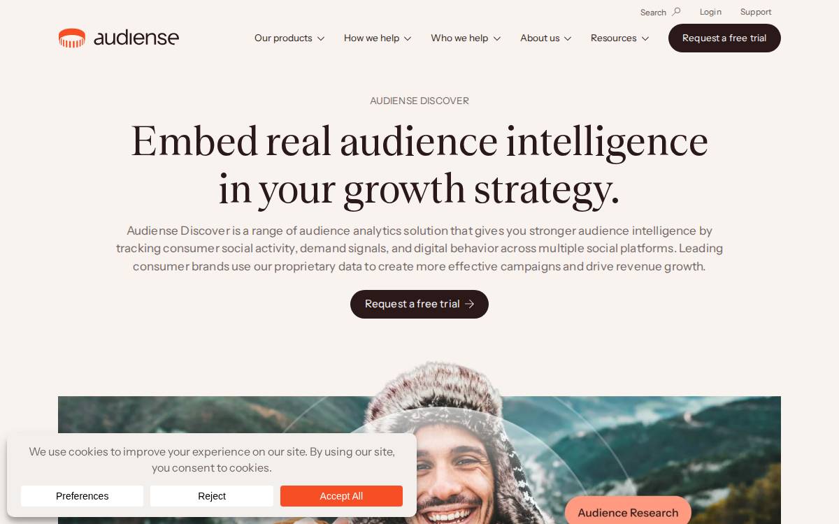 Affinio website preview