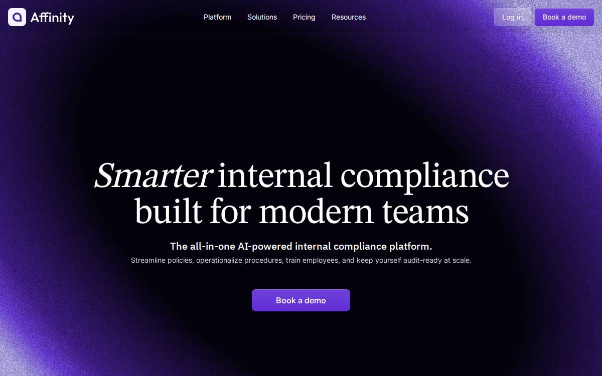 Affinity website preview