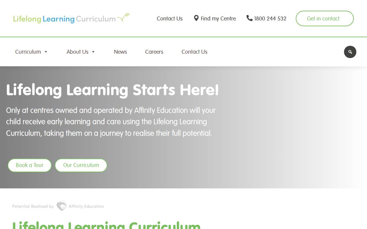 Affinity Education Group website preview