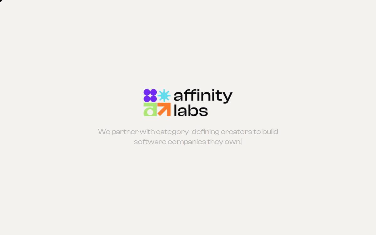 Affinitylabs website preview
