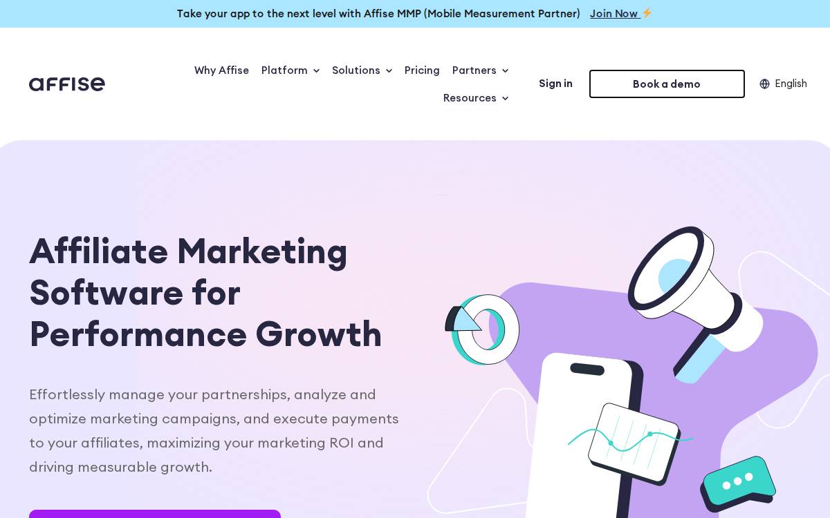Affise website preview