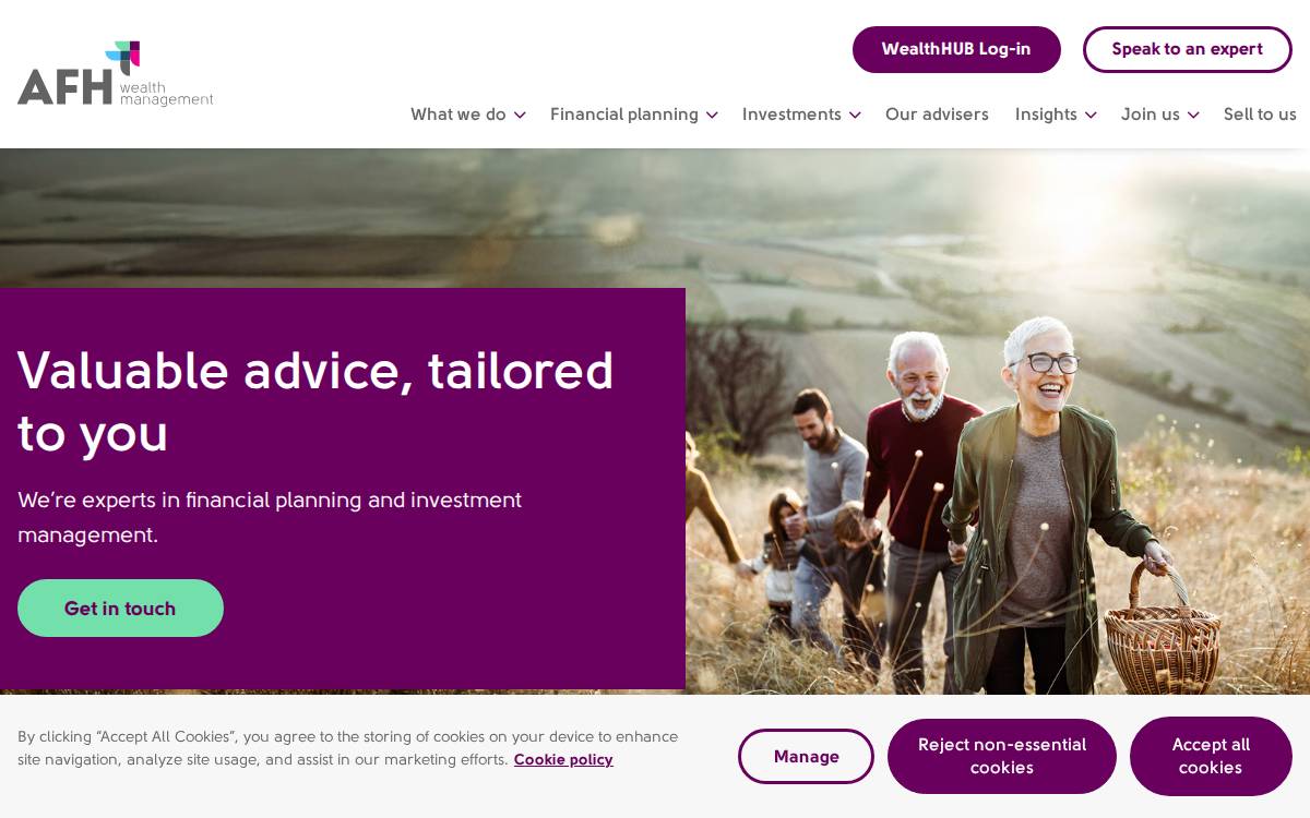 AFH Financial Group website preview