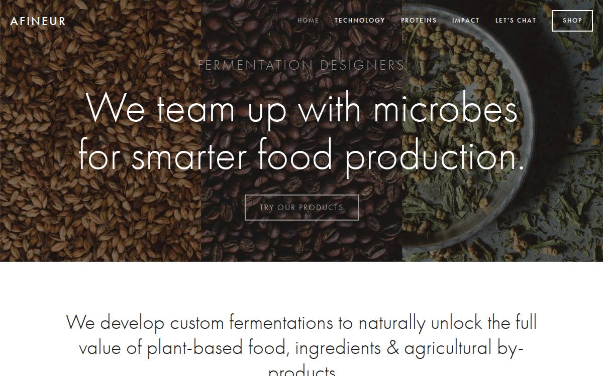 Afineur website preview