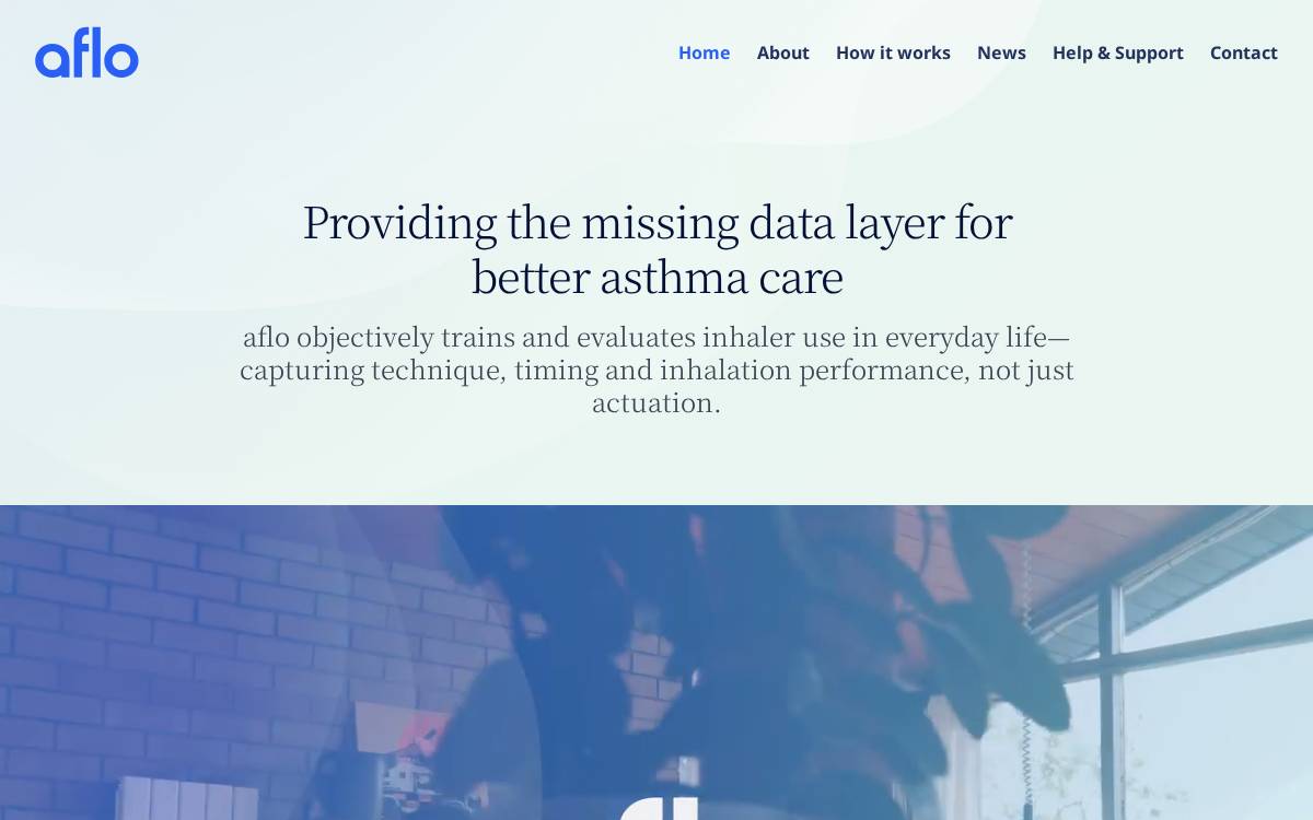 Aflo Analytics website preview