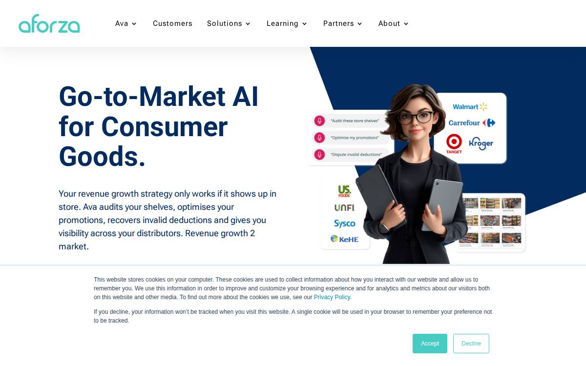 Aforza website preview