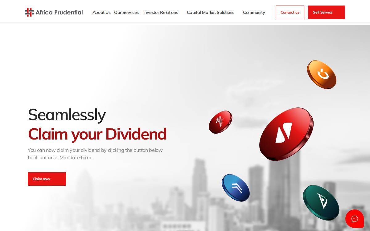 Africa prudential website preview