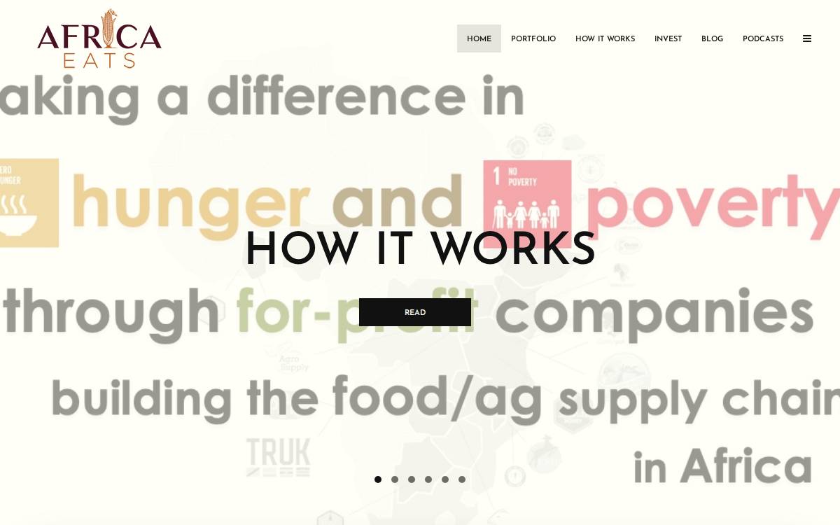 Africaeats website preview