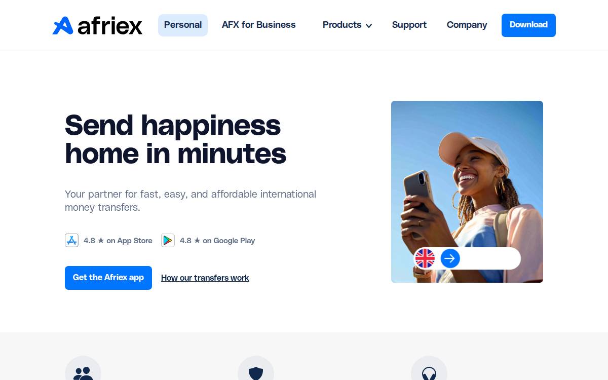 Afriex website preview